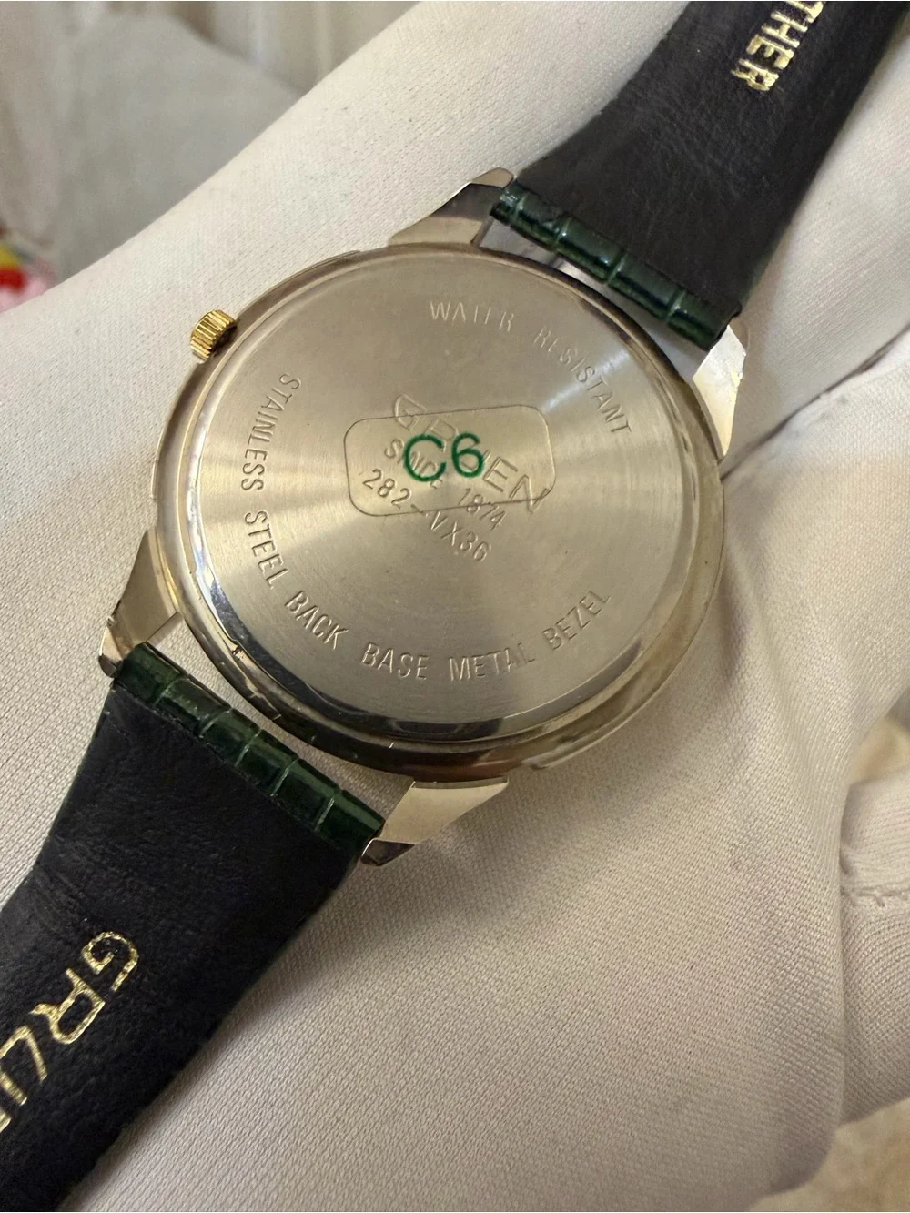 Vintage Gruen Sport 38mm Multifunction Quartz Watch 282-VX36 Two-Tone NOS New